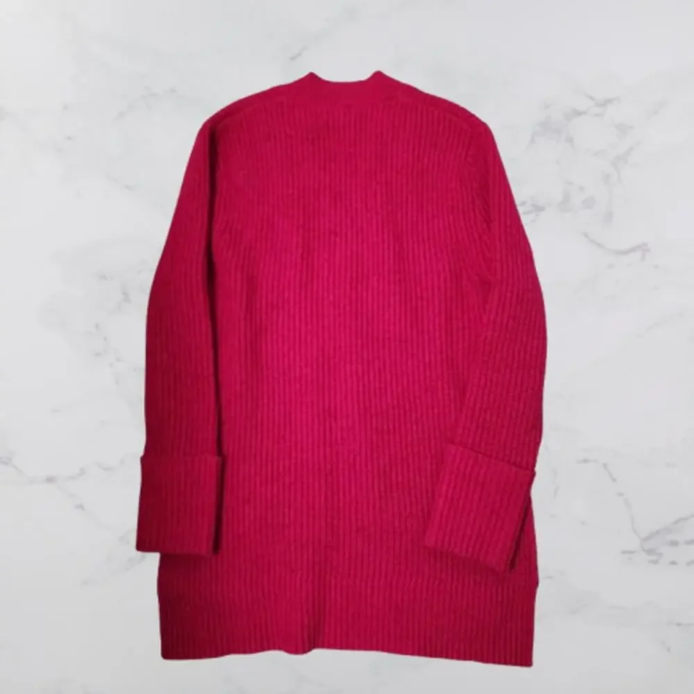Athleta Shasta Sweater Pink Wool Blend Women’s XXS V-Neck NWT $149